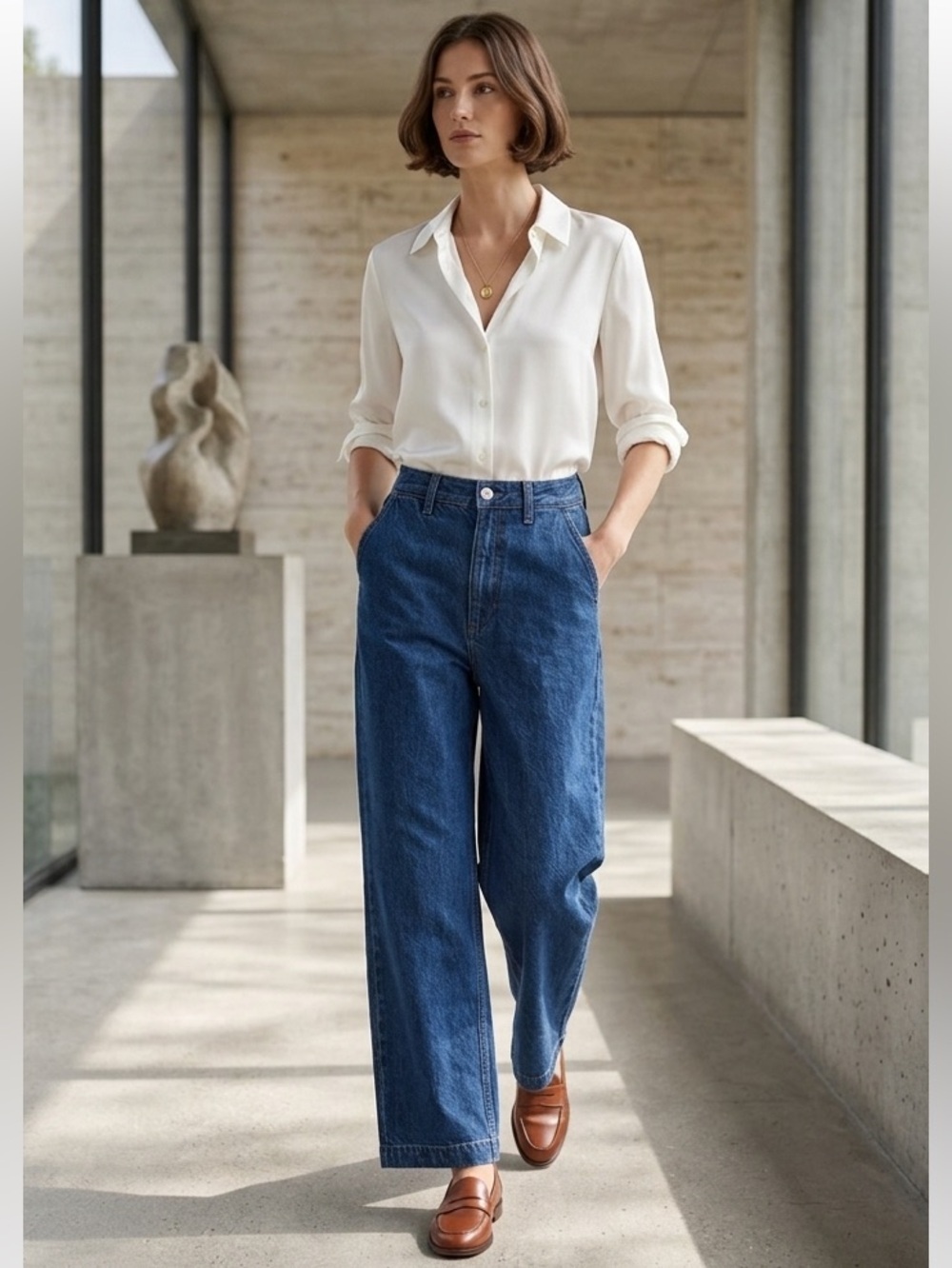 Abercrombie and Finch the loose high-rise curve love size 27 trouser style